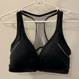 Black and White Sports Bra